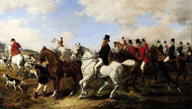 John Poyntz Fifth Earl Spencer with the Ward Union Hunt